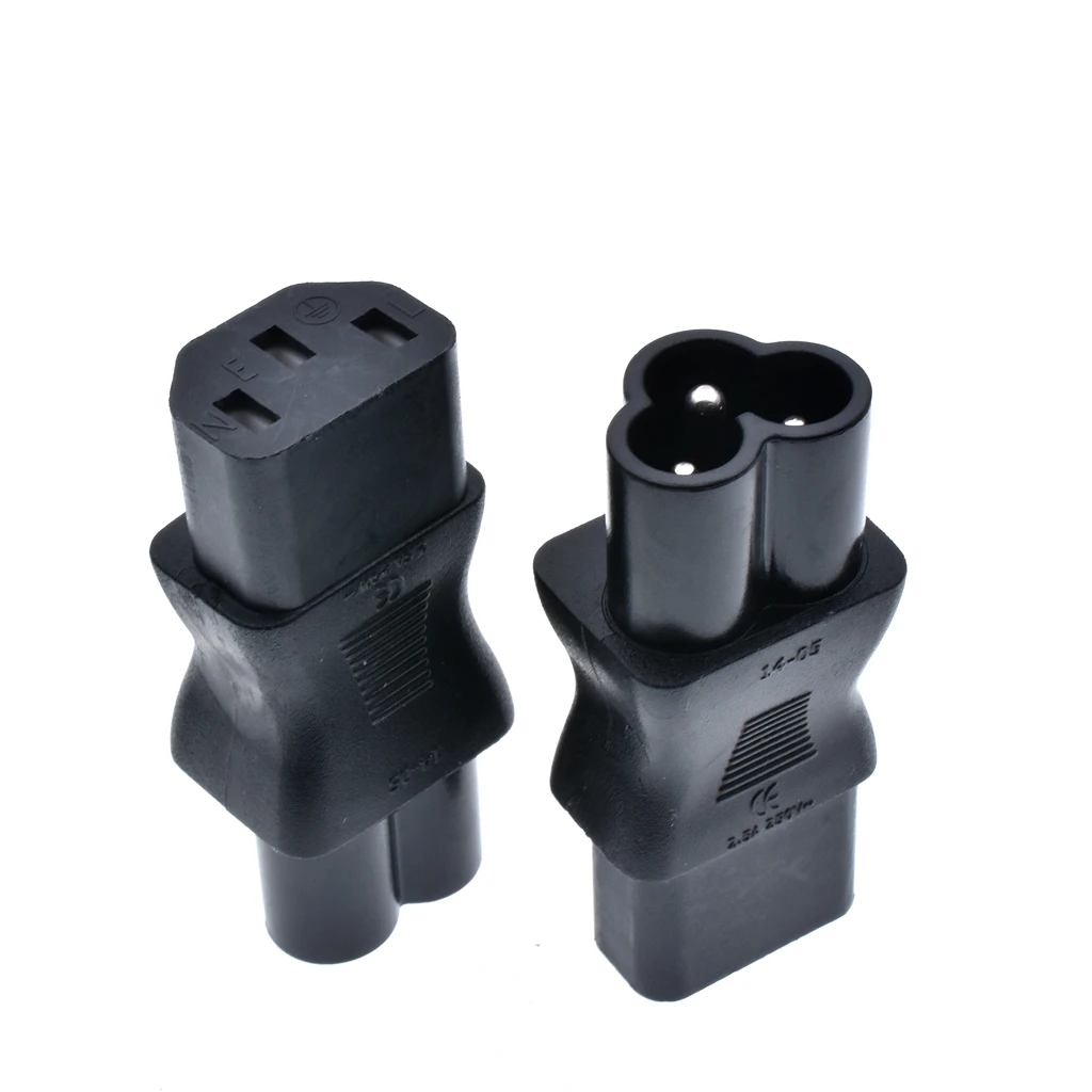 Адаптер для розетки переменного тока IEC320 C13 на C6 переходник с C5 C13|adapter|adapter poweradapter