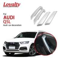 loyalty for audi q5l 2018 2019 interior door inner armrest trim strip frame cover abs matte silver car accessories auto styling