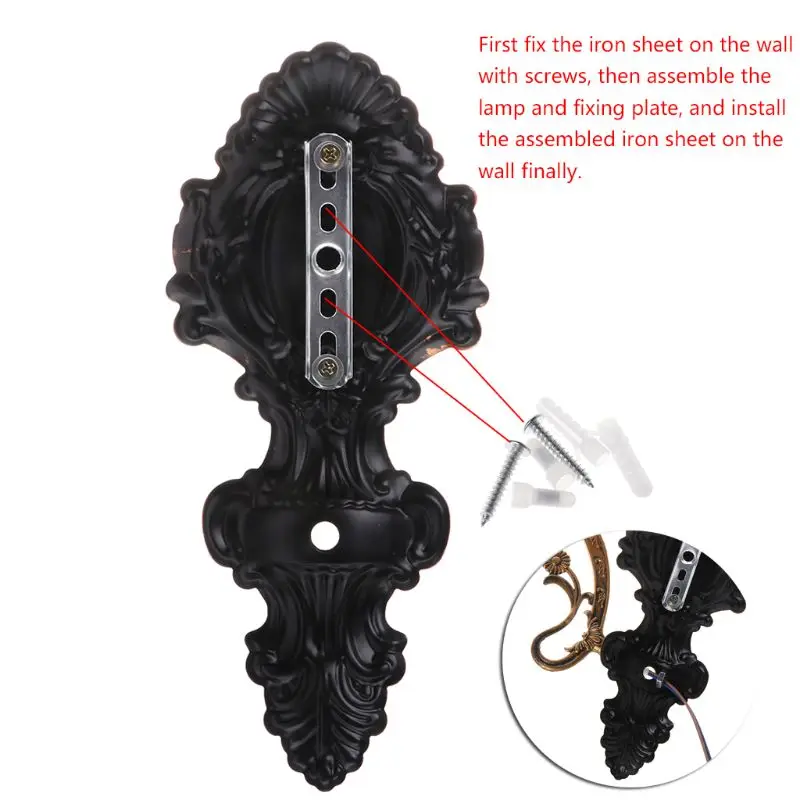 Винтажный светодиодный настенный светильник ретро керосиновый европейский