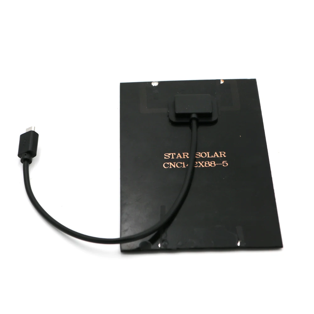 Солнечная панель 5 В 2 Вт Micro USB Android поликремниевая солнечная зарядное устройство