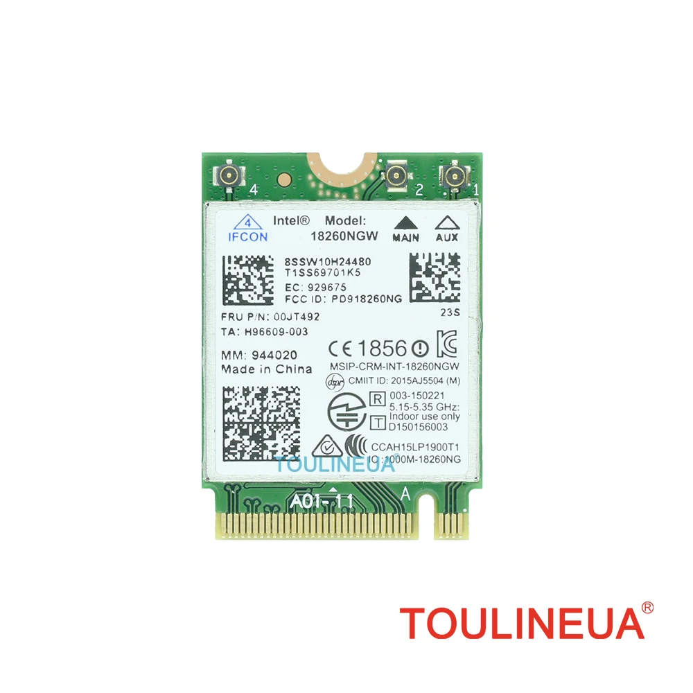 Совершенно новая трехдиапазонная беспроводная сетевая карта intel Wireless-AC 18260 18260NGW