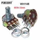 Усилитель WH148, B1K, B2K, B5K, B10K, B20K, B50K, B100K, B500K, 6 контактов, двойной стерео потенциометр 1K, 2K, 5K, 10K, 50K, 100K, 500K, 5 шт.