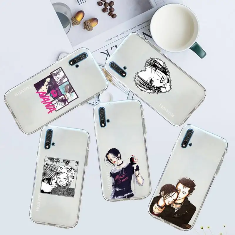 

Oosaki nana Japan anime Phone Case Transparent for Huawei honor P mate 40 20 30 10 50 i 9 x mate pro lite 8a