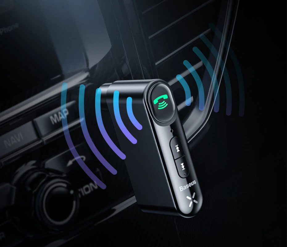 Baseus автомобильный Aux Bluetooth 5,0 адаптер беспроводной 3,5 мм аудио приемник для Авто Bluetooth громкой связи автомобильный комплект Динамик Наушники