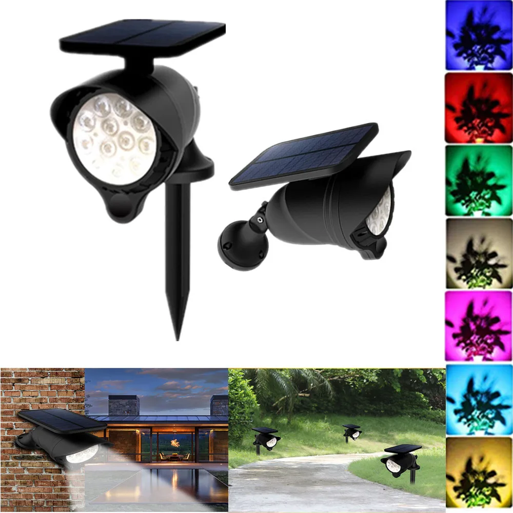 Уличный светодиодный фонарь на солнечной батарее водонепроницаемый точечный