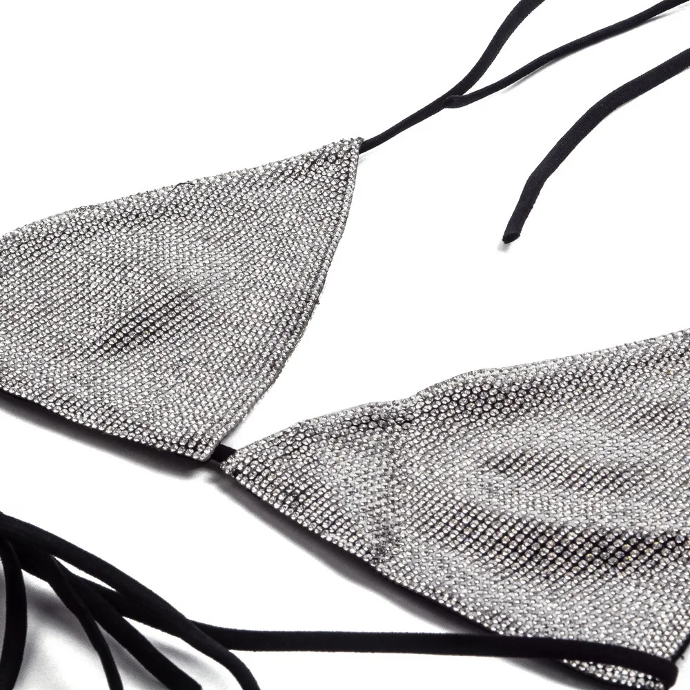 

Sexy Low Waist Shining Bikini Swimsuits Women Push Up Bandage Swimwear Bathing Suit Biquini Brazilian Bikini 2021 New Beachwear