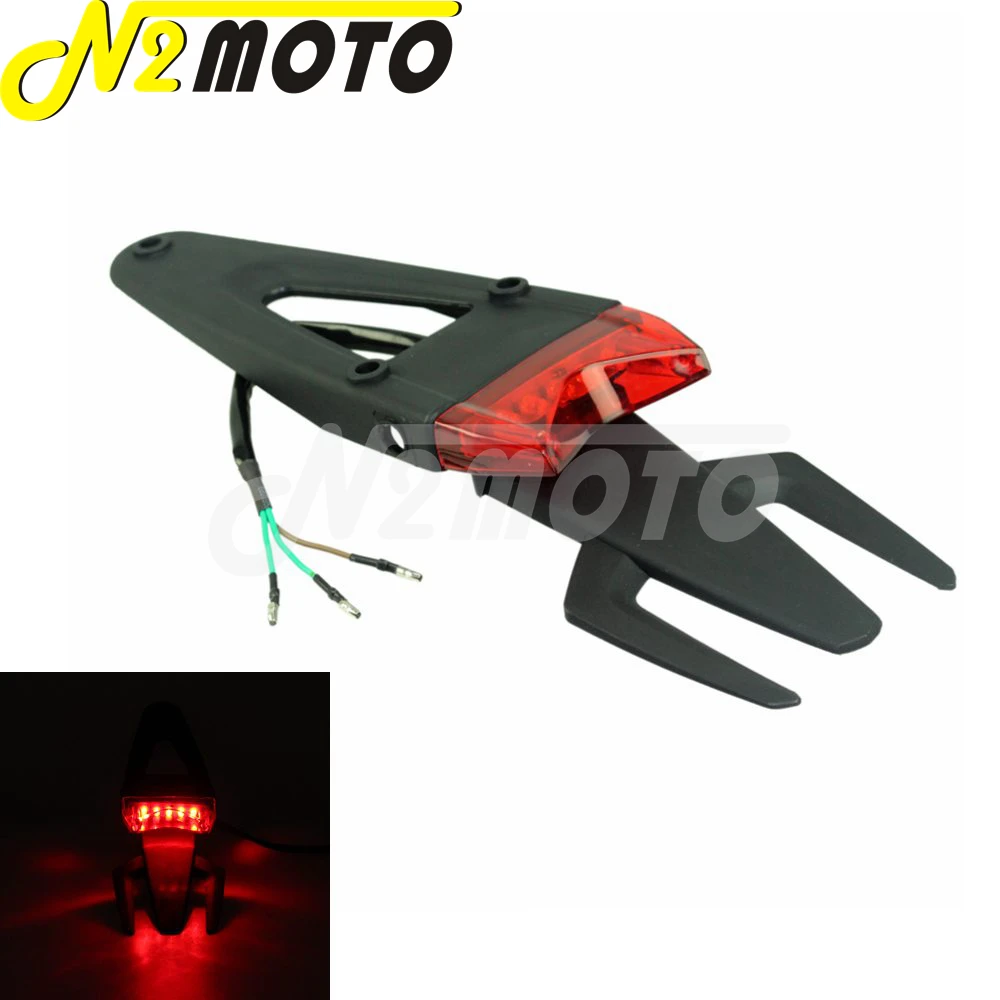 Красный светодиодный тормозной фонарь для мотоцикла задний Honda KAWASAKI KLX DRZ DRM