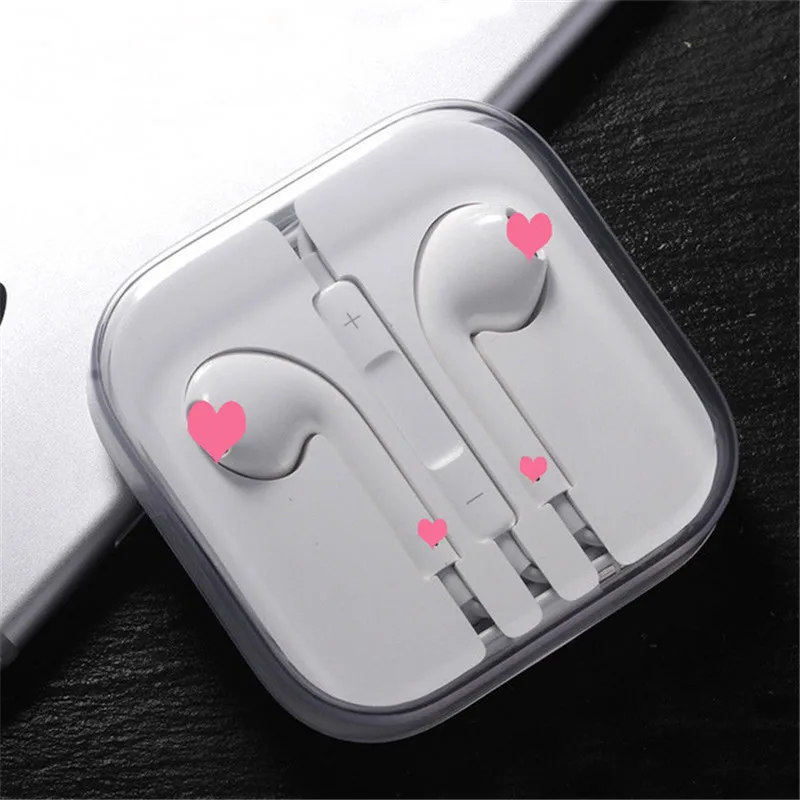 3.5mm with box 3,5 мм проводные наушники бас-вкладыши спортивные наушники с микрофоном гарнитура auriculares для Xiaomi iPhone MP3 ps4 off Белые наушники - Цвет: 3.5mm with box