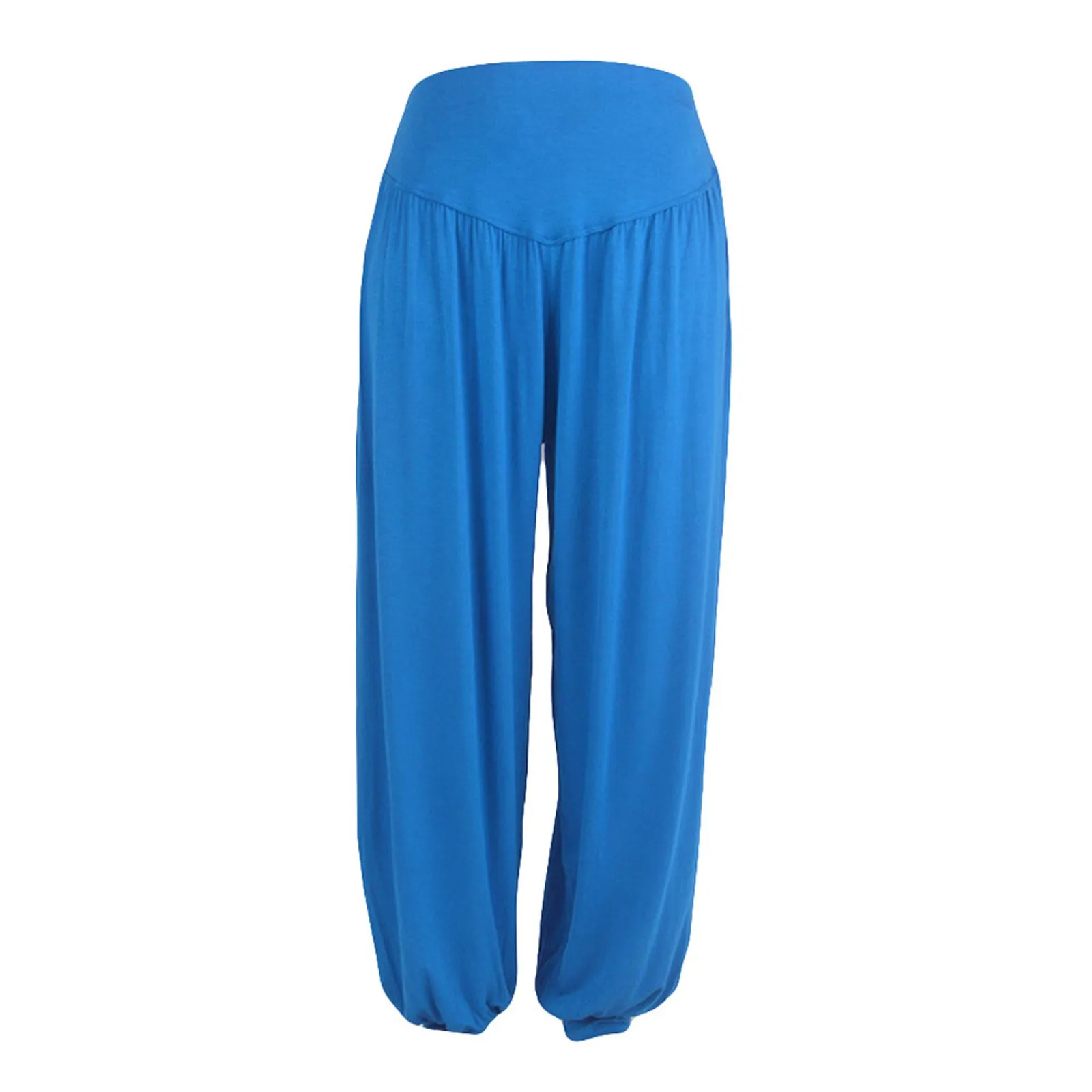 

40# 2021 Women's Cotton Linen Short Trouser Pants Women's Solid Color Seven Soft Sports Loose Pants Capris Plus Size