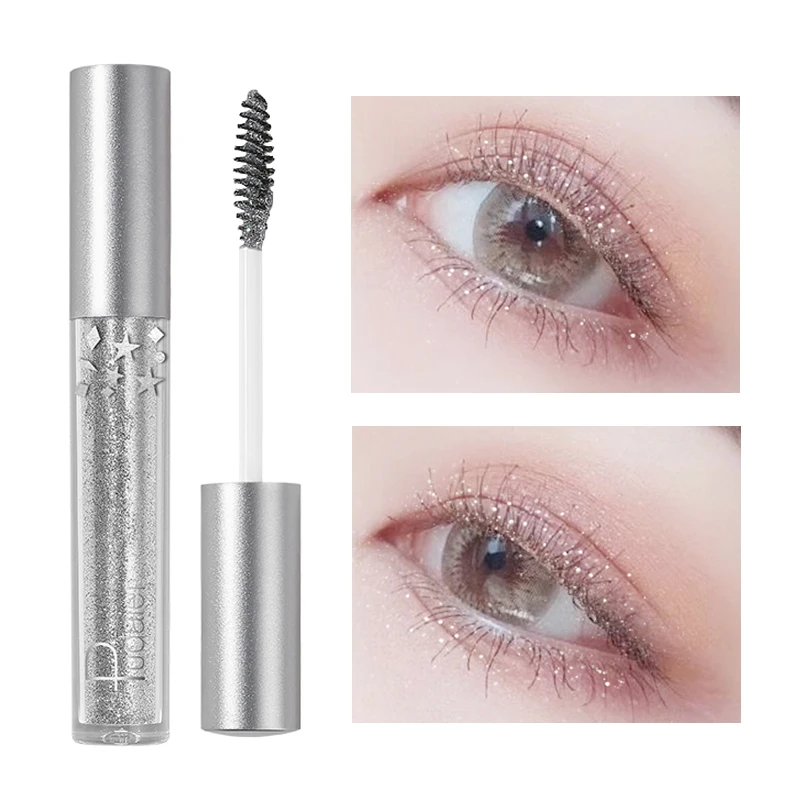 Тушь для ресниц Pudaier блестящая очаровательная макияжа 4d шелковое волокно тушь