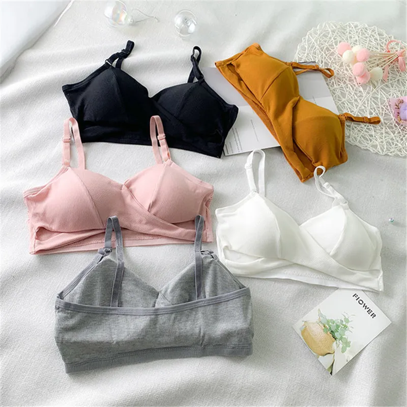 Бюстгальтер женский с треугольными чашками тонкий | Женская одежда