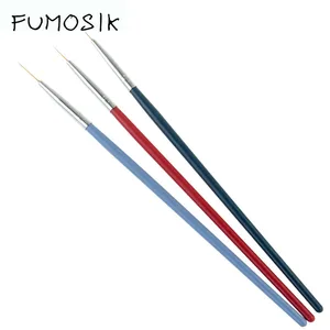 3 шт.компл. 3D кисти для нейл-арта лайнер для рисования ручка Сделай Сам акрил кисти для УФ-геля Набор для рисования Цветочные линии сетка инструменты для дизайна маникюра