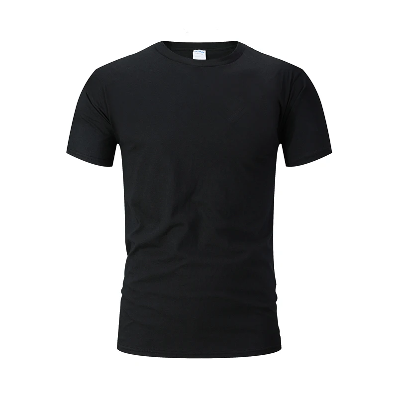 

2021 New brand men's T-shirt casual short-sleeved O-neck 100% cotton T-shirt men's high-quality solid color base T-shirt