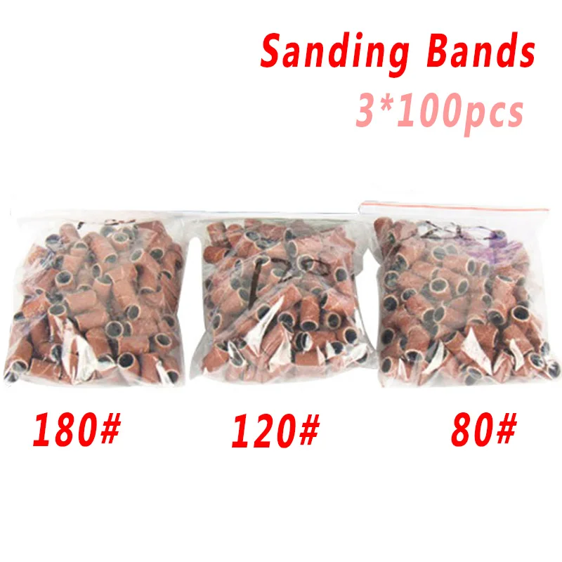 Sand Bands Профессиональная электрическая дрель для ногтей, аппарат для маникюра, оборудование для дизайна ногтей, аппарат 35000 об/мин для маникюра, педикюра, пилка для ногтей, инструменты, сверло для полировки - Цвет: Sand Bands