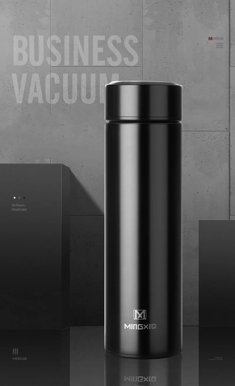 JOUDOO Vacuum Insulation Cup Water Bottle 500ML Stainless Steel Thermos-Cup 35