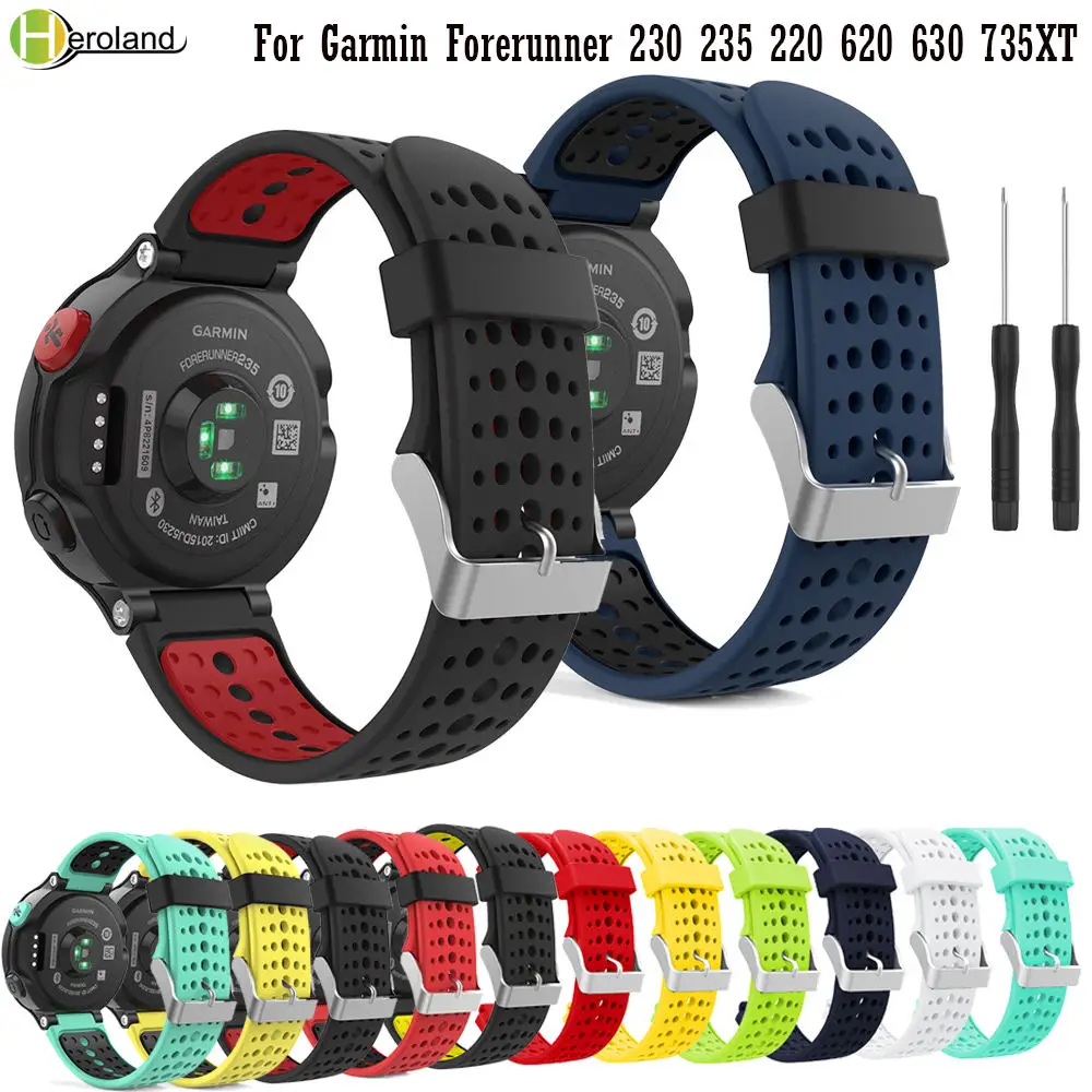 Для Garmin Forerunner 235 235Lite /220/230/620/630 wirstband для 735XT смарт-Браслет Силиконовый ремешок