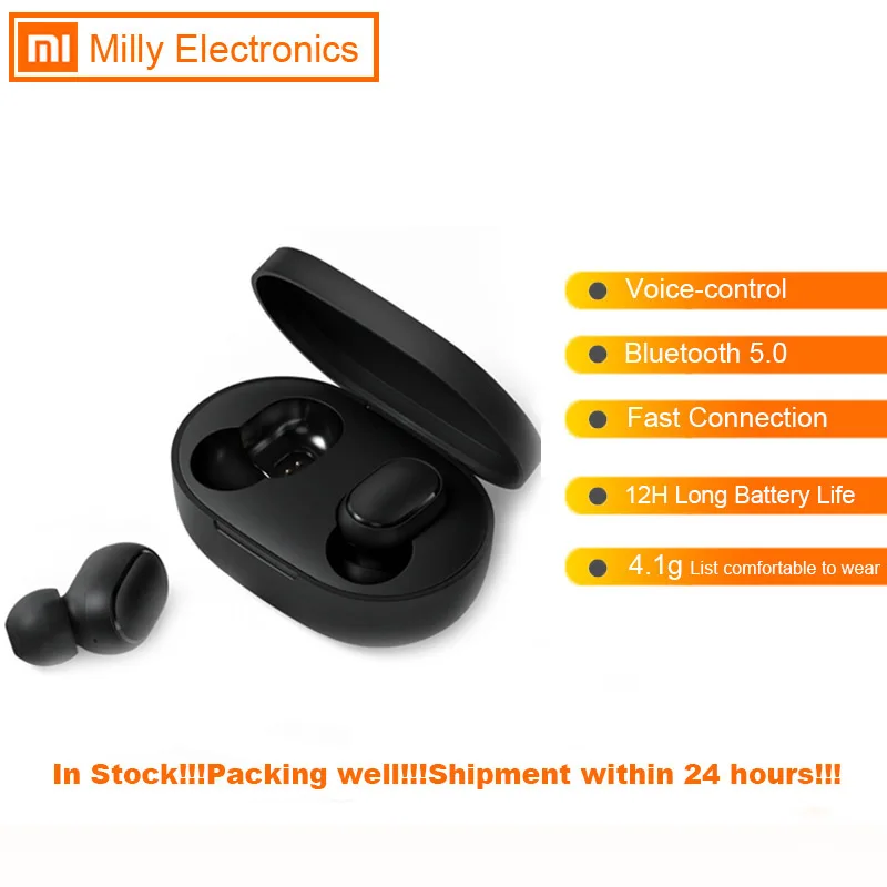 Оригинальные беспроводные наушники Xiaomi Redmi AirDots TWS Bluetooth 5 0 стереонаушники с