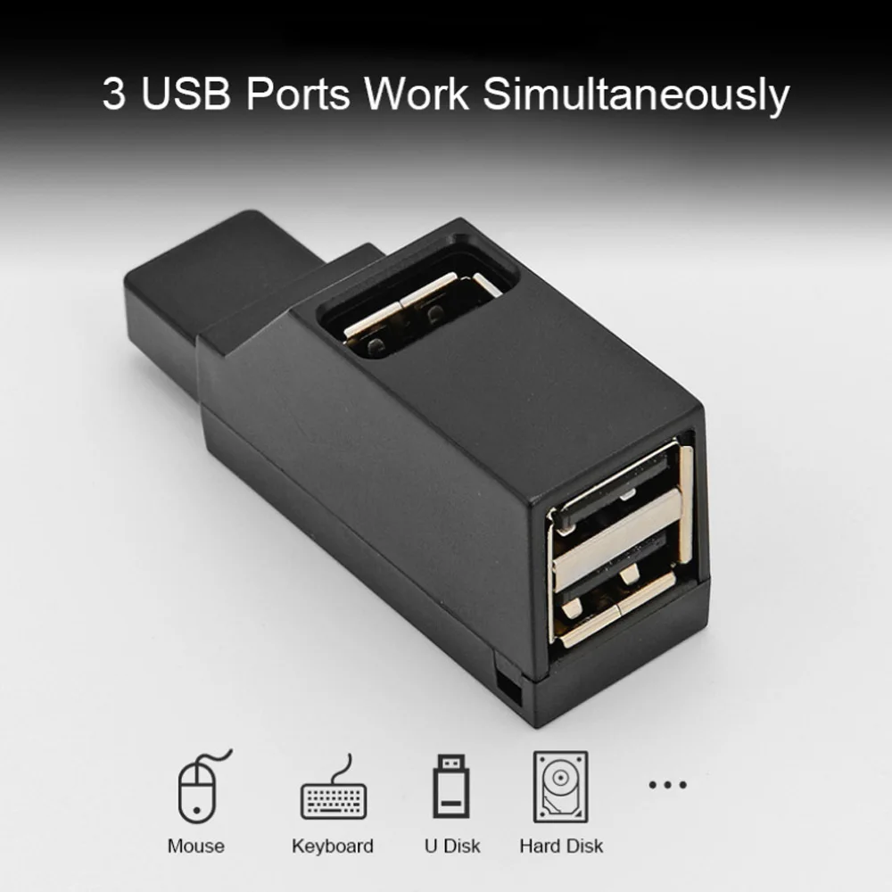 USB 2 0 концентратор 3 Порты и разъёмы поворотный мужской Интерфейс/3 с высоким