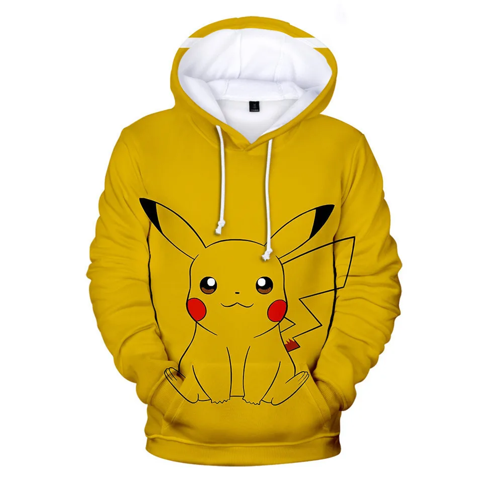 3-20 Years Hoodies Pokemon Umbreon Pikachu 3D Printed Hoodie Boys Girls Harajuku Sweatshirt Streetwear Jacket Coat Kids Clothes