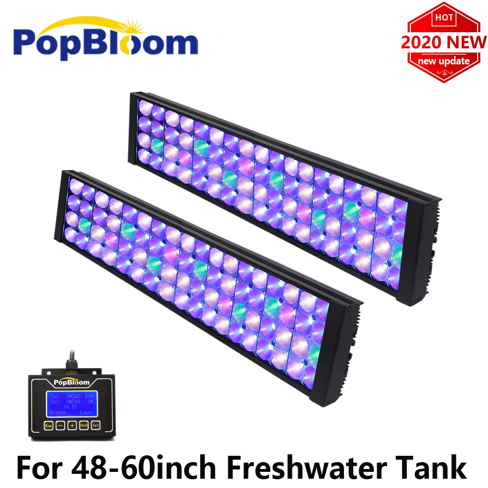 PopBloom светодиодное освещение для аквариума пресноводных аквариумов лучшее 110 140