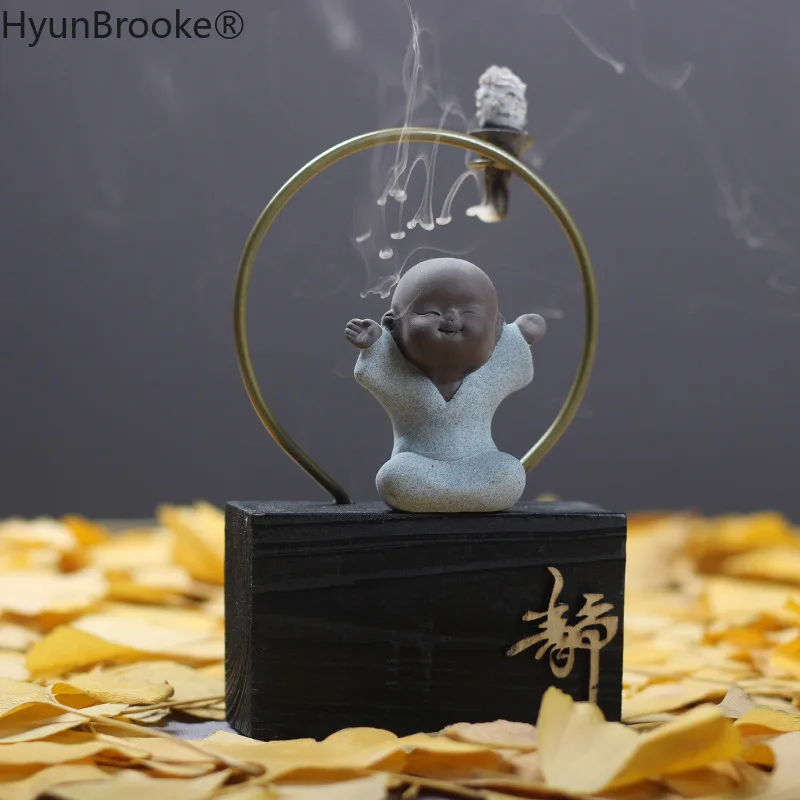 Zen Style керамический маленький монашеские благовония держатель для горелка конус