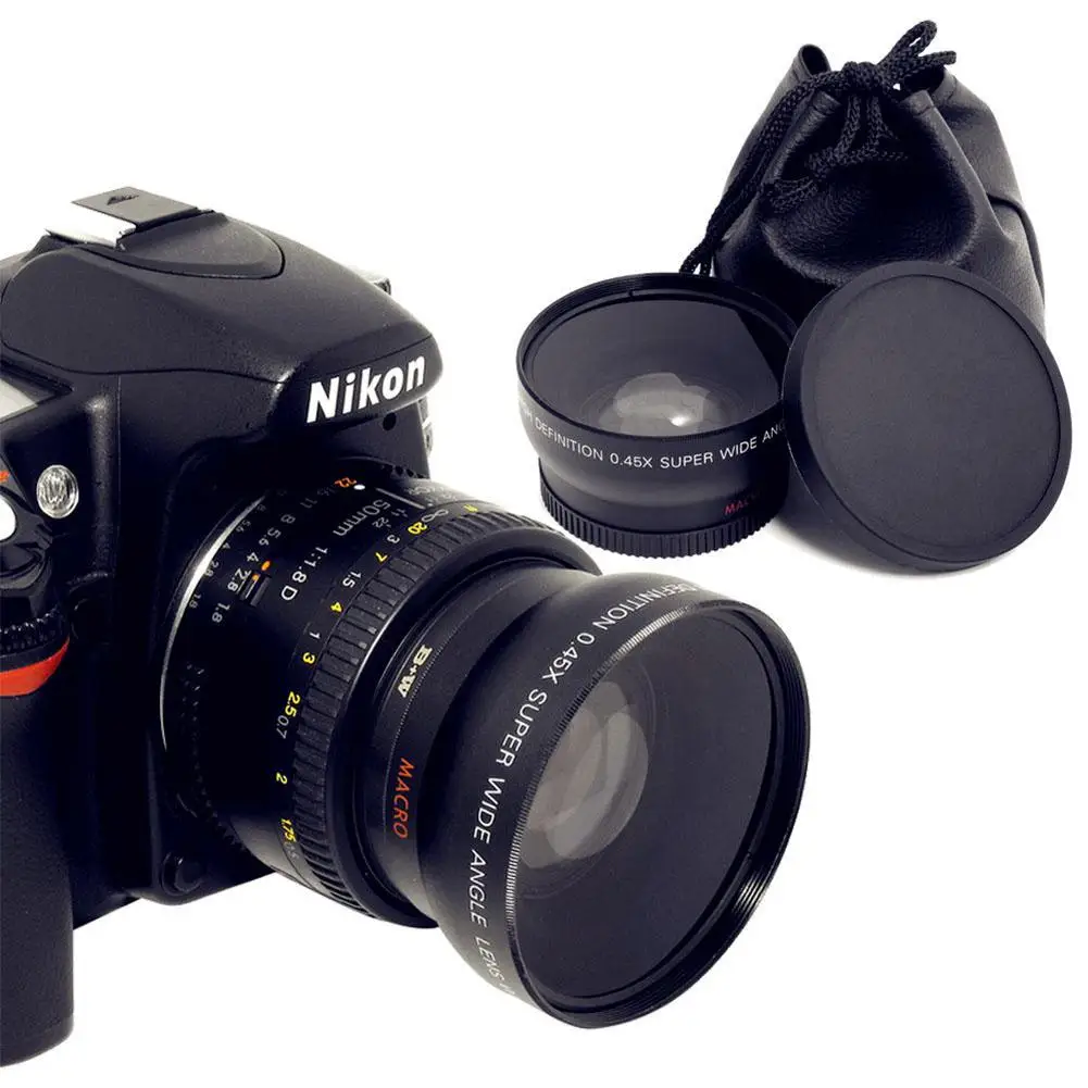 Yiwa 0 45x52 мм широкоугольный Макро комбинация объектив для Nikon Canon sony|Объективы