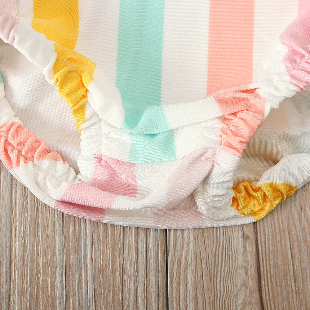 2020 Toddler Infant Baby Girl Bikinis Kids Stripe Bikini Swimwear Swimsuit Bathing Beachwear | Спорт и развлечения