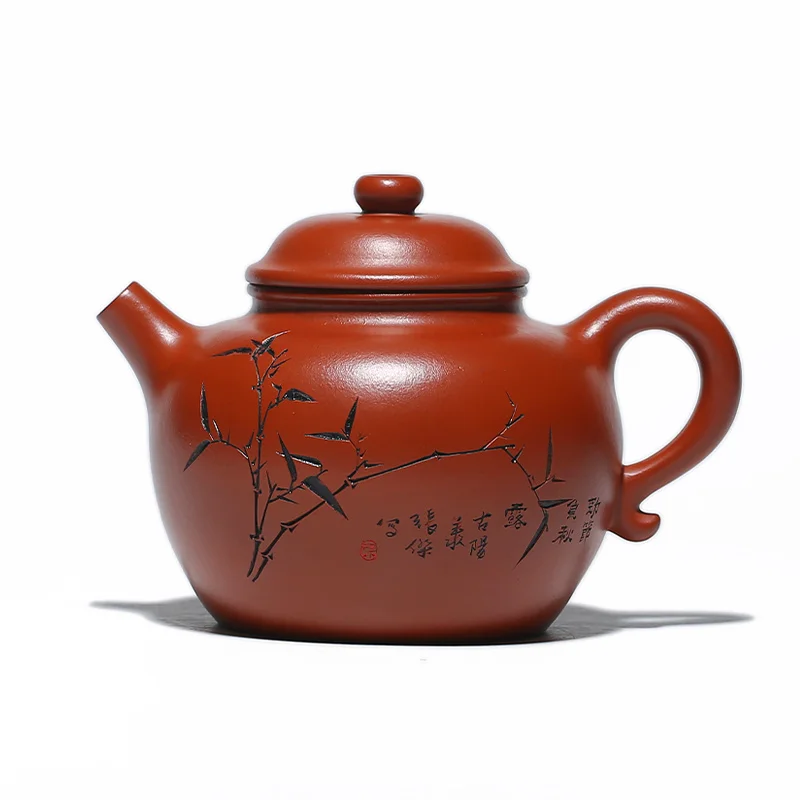 

clay teapot pure manual raw material Dahongpao famous Ji Fangquan new teapot collection tea set teapot manufacturer