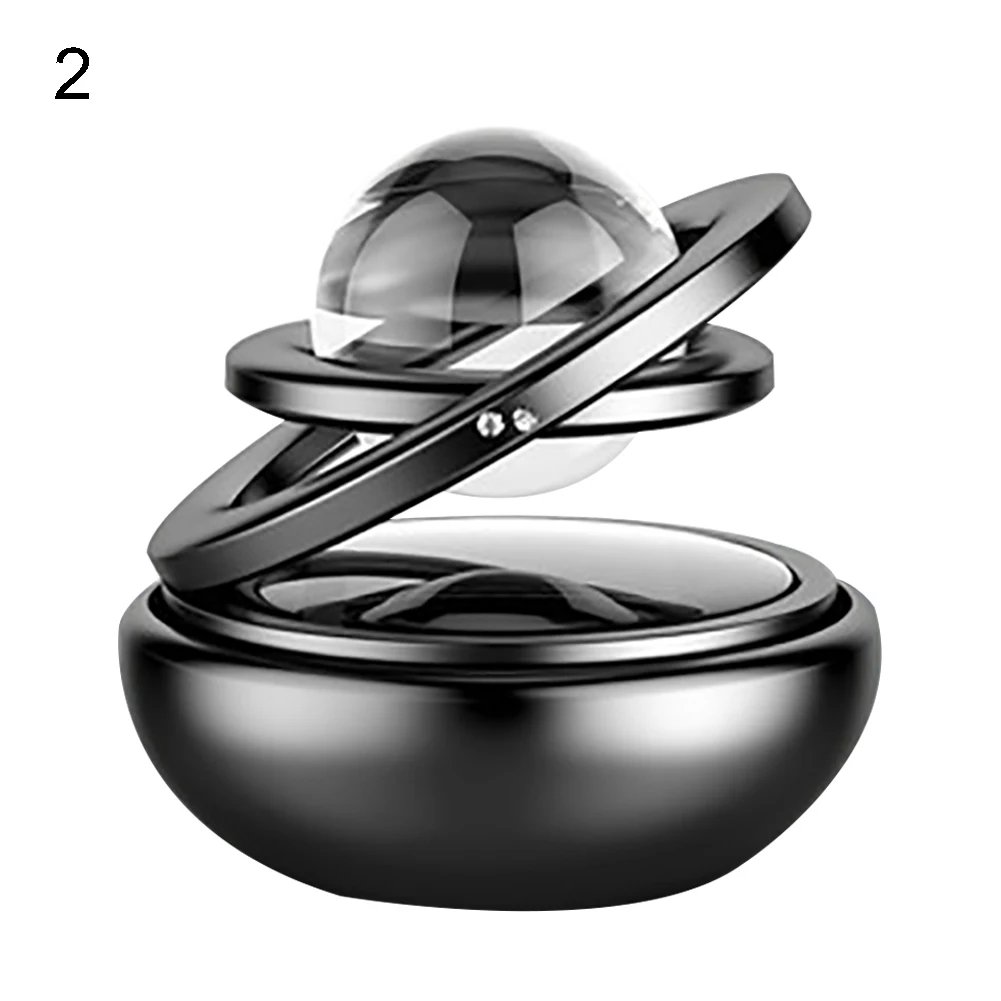 Car Double Ring Rotating Solar Energy Suspension Auto Air Freshener Purifier Car Interior Accessories Boutique New Hot