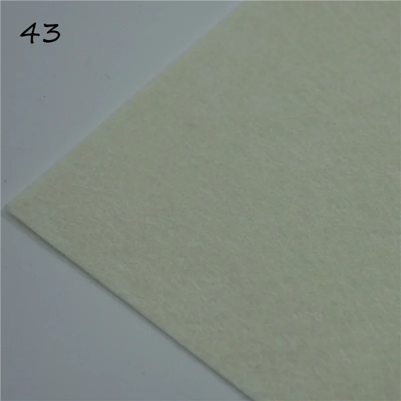 Felt 43 1 шт., ручная работа, фетровые цветы, ручная работа, для кукол, для валяния, шерсть 30/15 см, 60 цветов - Цвет: Felt 43