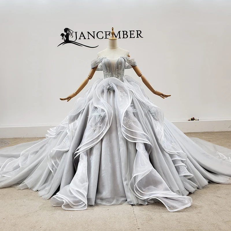 AIJINGYU Simple Beach Dresses Wear For Bride Satin Designer Newest Plus Size Gown With Train Floral Evening Dress