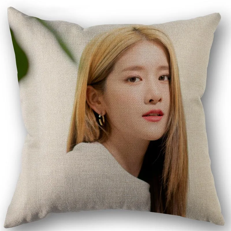 

Nice WJSN Exy KPOP Star Pillowcase Cotton Linen Fabric Square Zipper Pillowcase New 45X45cm Wedding Decorative Pillow cover 0519