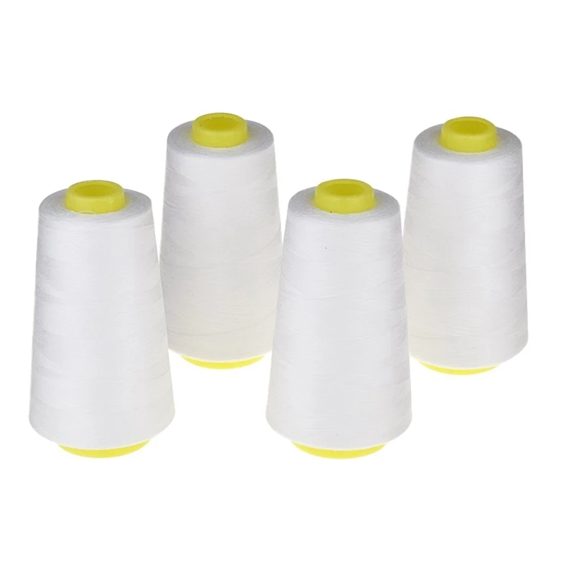 Мода 4 шифона (по 3000 ярдов) нитки для шитья полиэфирные шпули из ниток (402 #) швейной