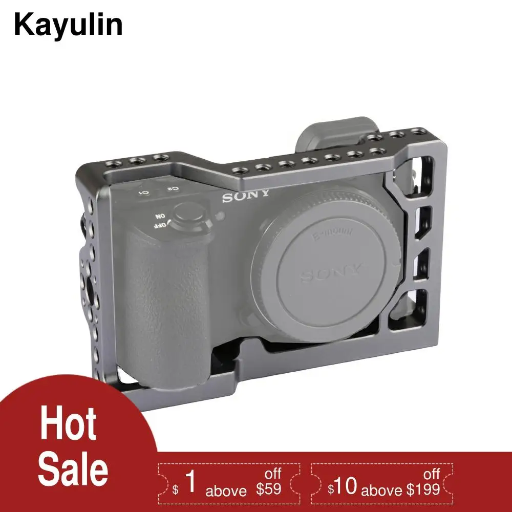 Kayulin новый дизайн титановая Dslr камера клетка для Sony A6500|Клетки камер| |
