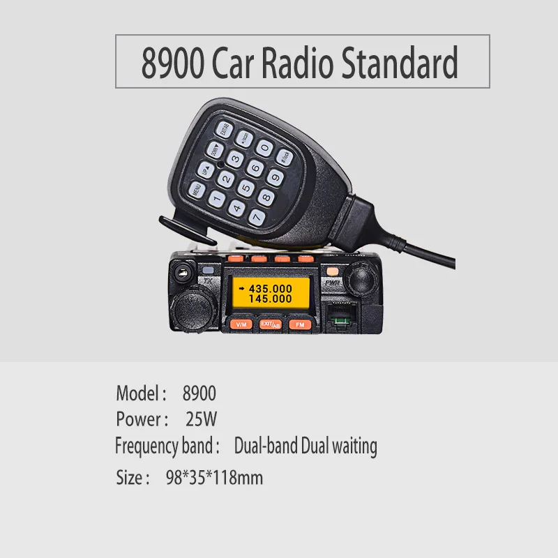 QYT KT-8900 мобильная мини Автомобильная рация профессиональное радио станции 10 км охотничий грузовик CB Ham Радио Коммуникационный приемопередатчик - Цвет: Black