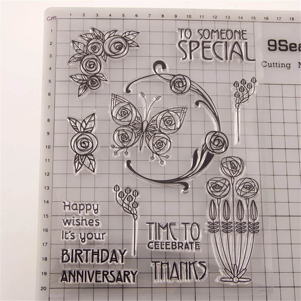 Flower Vine Metal Cutting Dies and Clear Stamps Set New 2019 Christmas Scrapbooking Make Card Album Craft Stencil Arrivals |
