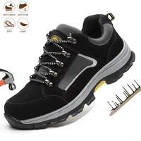 steel toe cap shoes men work safety shoes with indestructible puncture proof working boots lightweight breathable sneakers
