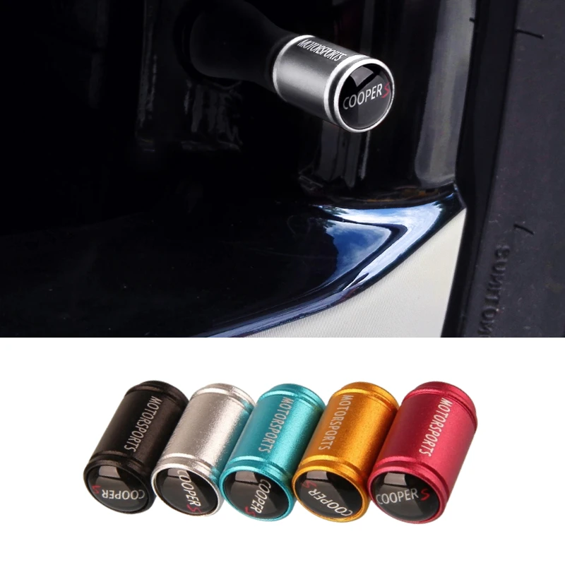 

Тюнинг автомобиля, матовые полированные колпачки клапанов колёс колеса для MINI Cooper S Logo R50 R52 R53 R55 R56 R57 R58 R59 R60 R61 R62 F55 F56