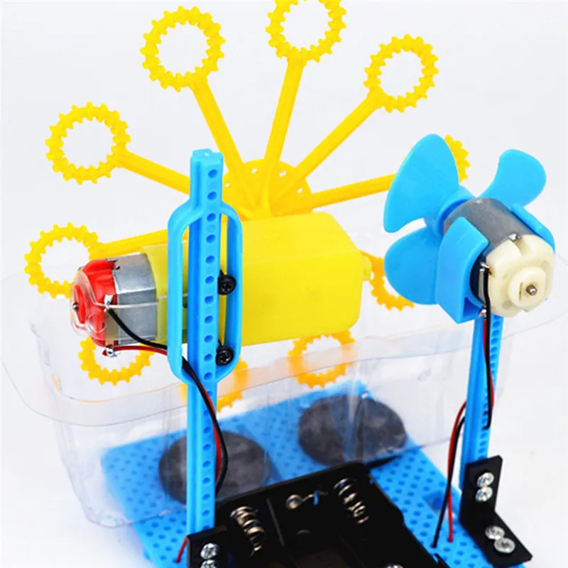 DIY Bubble Machine домашняя сборка электрическая игрушка креативный