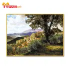 вышивка крестом наборы рукоделие, наборы для вышивки 11CT водорастворимые рисунки на холсте 14C, ландшафтное дерево в фотографиях