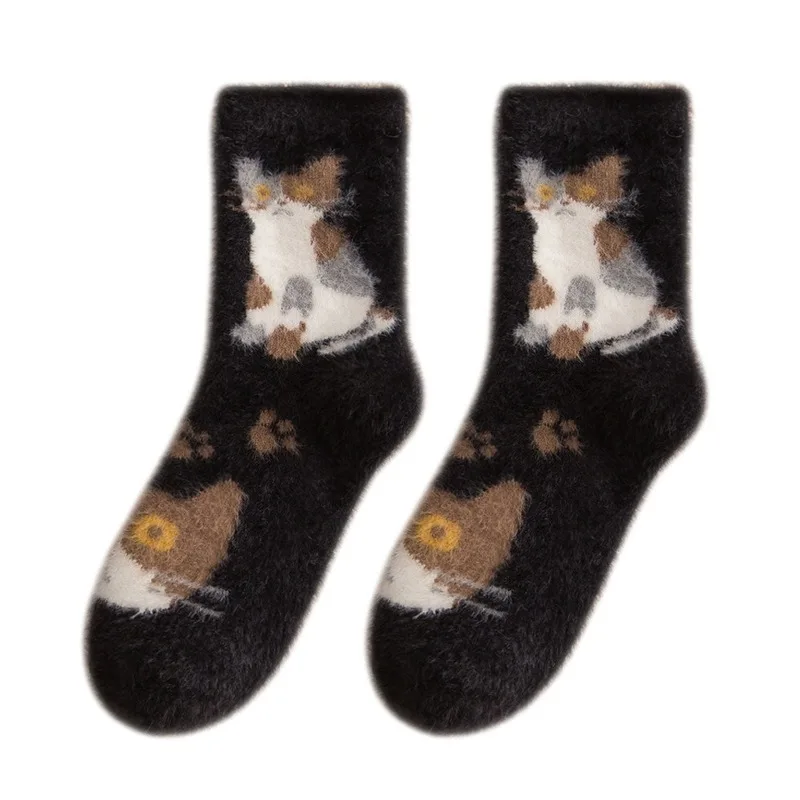 

Socks Women Cat Woman Sock Cotton Happy Colorful Standard Long Sox High Quality Ladies Soft Spring Winter Trendy Lady Calcetines