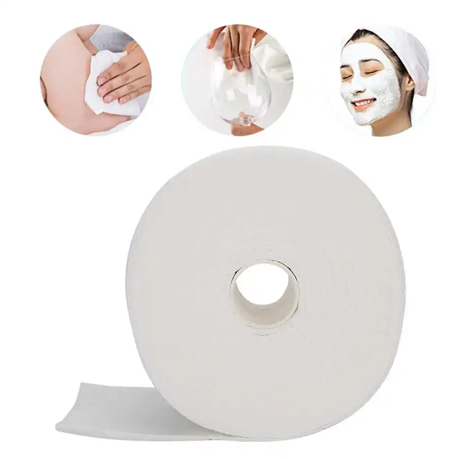 1 рулон одноразовых для лица из чистого хлопка Полотенца чистки бумажные