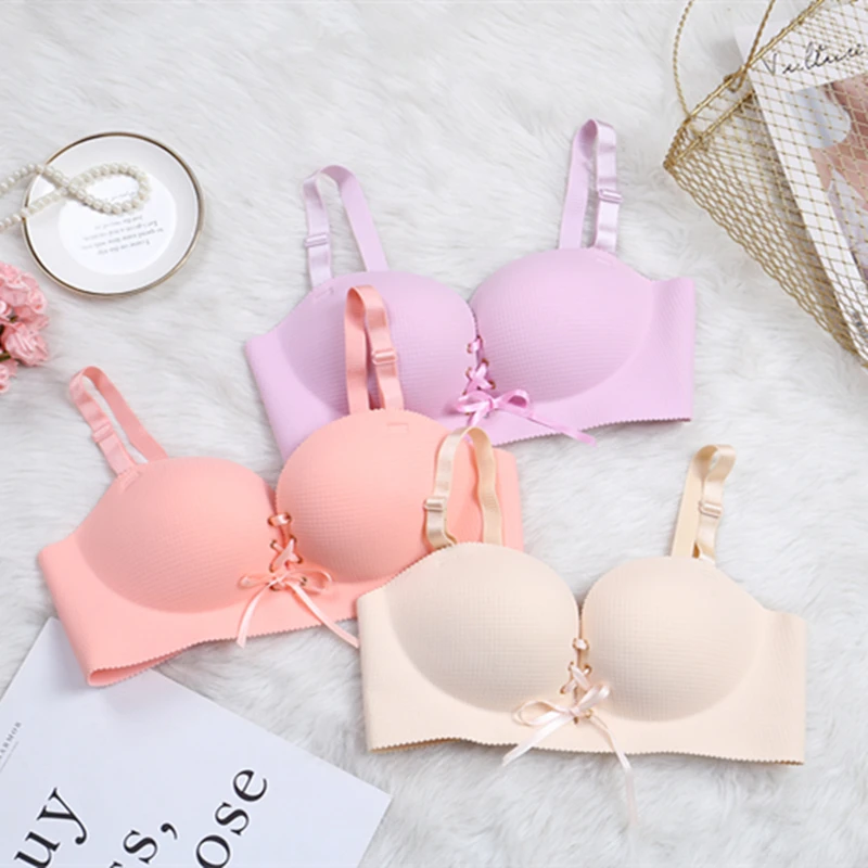 Женский бюстгальтер пуш-ап бесшовный без косточек на 1/2 чашки сексуальное нижнее