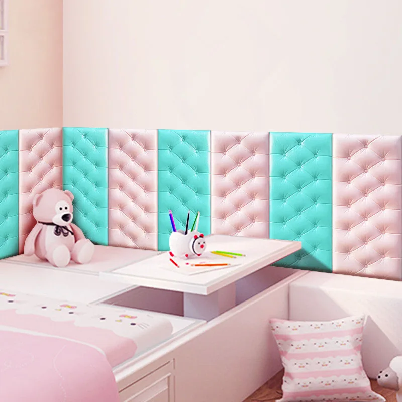 

Self-adhesive tatami soft wall wall headboard soft wall sticker background decoration bedroom crash back cushion 3D wall sticker
