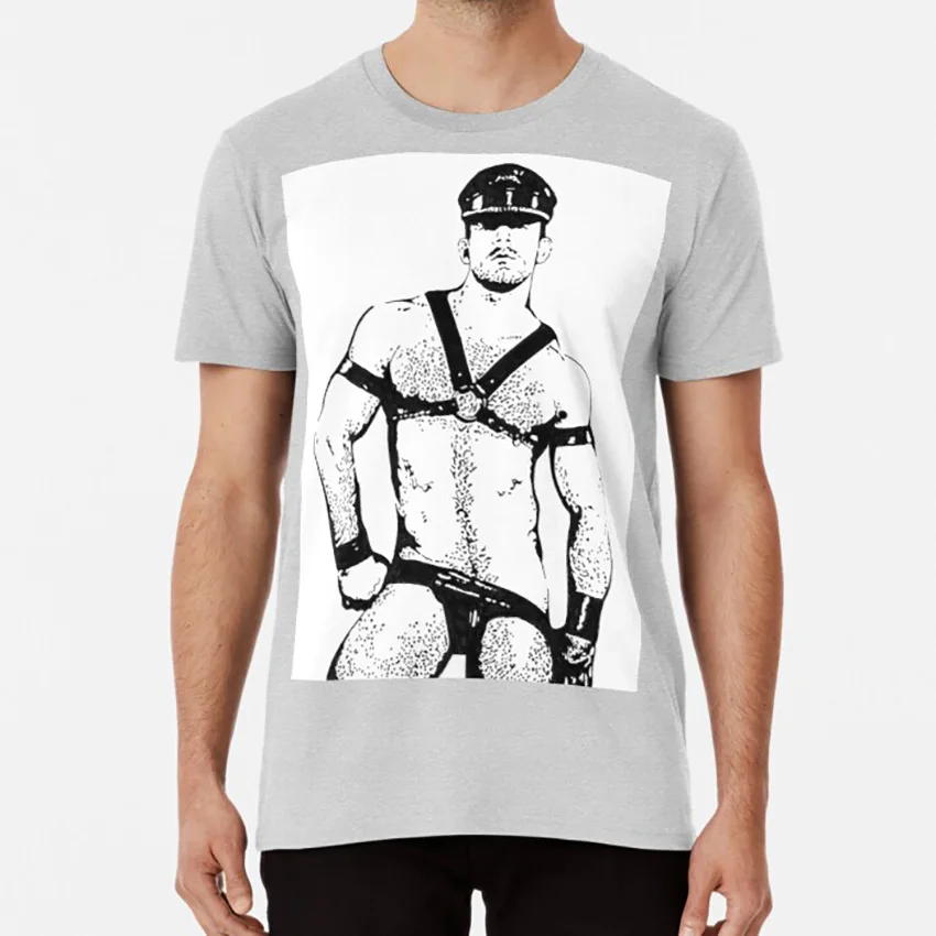 Делайте как я говорю футболка поп арт кожа папа фетиш одежда для геев современное