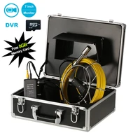 23mm waterproof pipe sewer chimney inspection camera with video recorder function 20m cable drain pipeline industrial endoscope