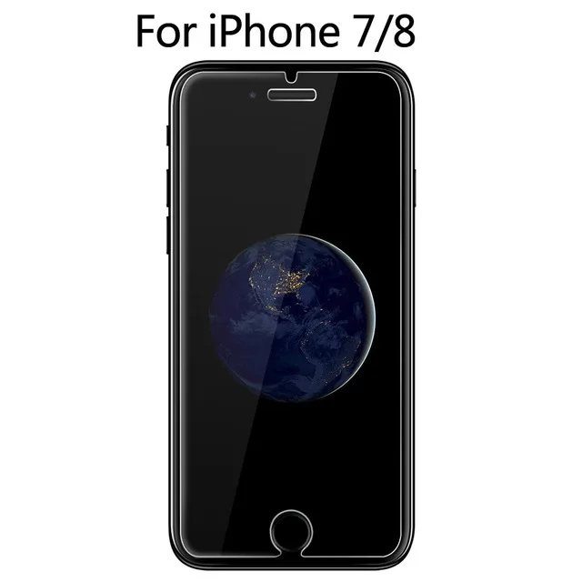 Защитная пленка из закаленного стекла для iphone XR 6 7 5 S SE 5s 6s 8 Plus X XS Max - Цвет: For iPhone 7 8