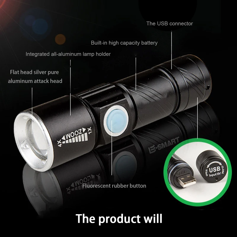 

Strong Light LED Mini Bicycle Light Headlight Mountain Bike Light Usb Rechargeable Flashlight Bicycle Riding Equipment
