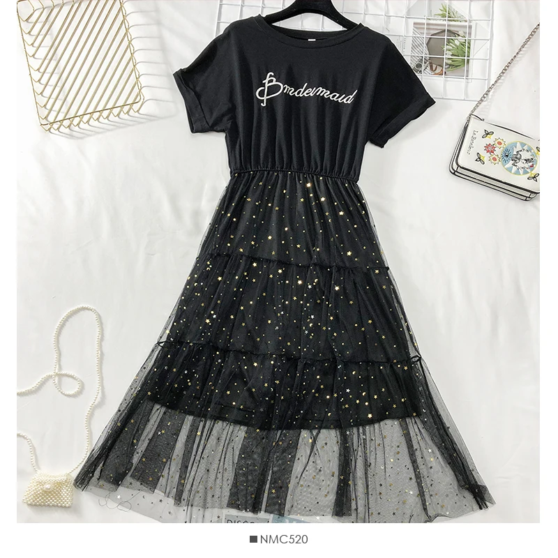 Женское платье макси HELIAR элегантное прозрачное Сетчатое с блестками длинное