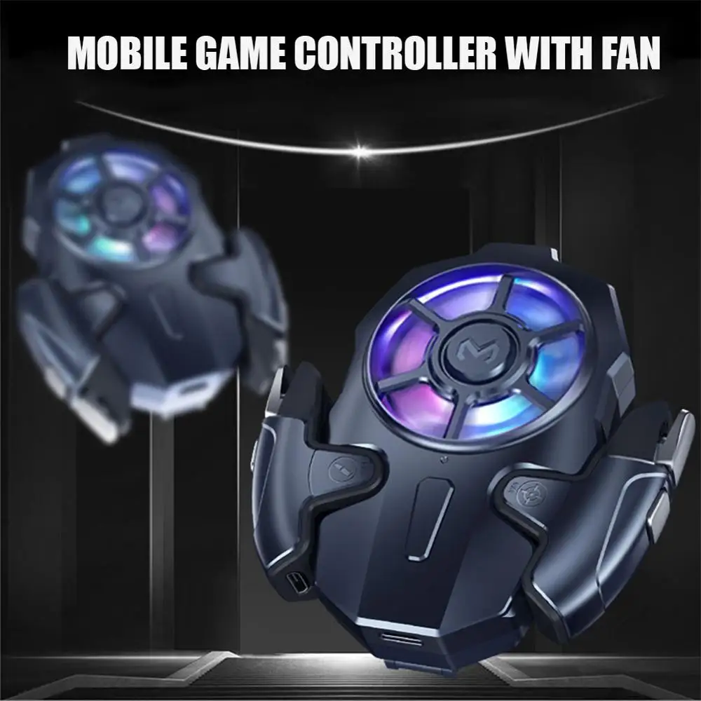 

Mobile Game Controller with 3-Speed Cooling Fan for PUBG Mobile Controller L1R1 Trigger for iOS/Android Phones